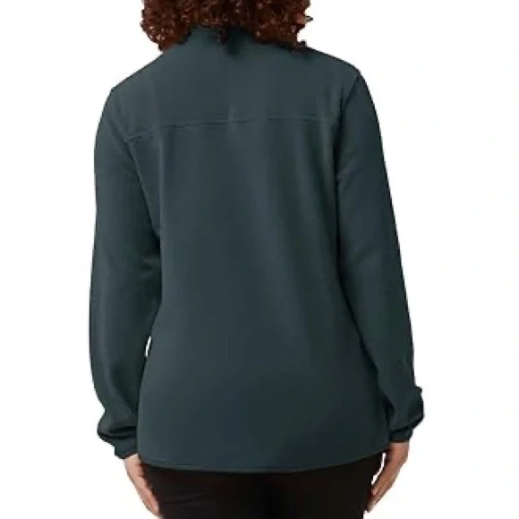 32 Degrees Heat Women’s Quarter Snap Fleece Pullover Basil Green Large NWT - Picture 2 of 12